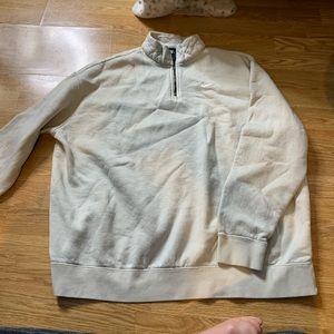 Nike cream quarter zip